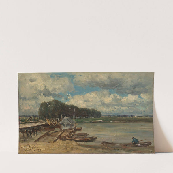 De brug over de IJssel bij Doesburg (1889) by Willem Roelofs