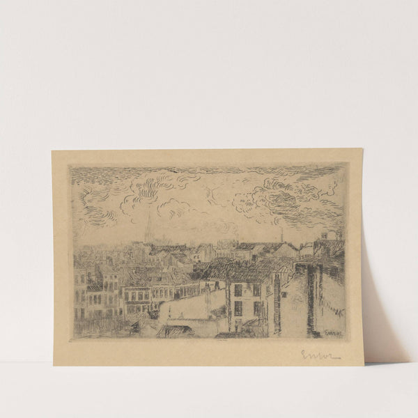 De daken van Oostende by James Ensor