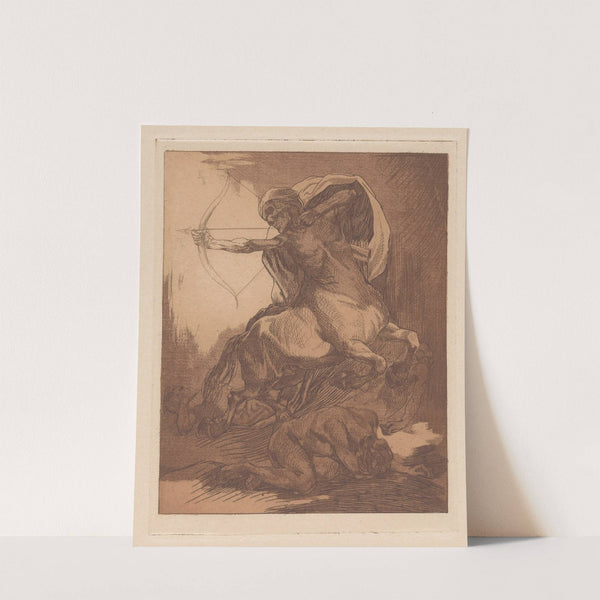 De Dood als centaur met pijl en boog (1881-1934) by Johannes Josephus Aarts