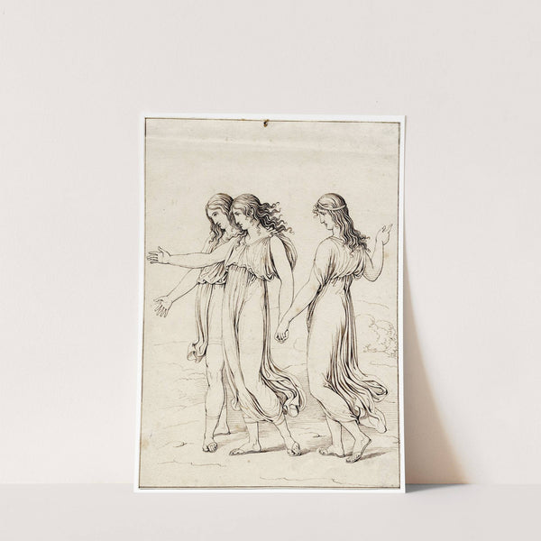 De drie engelen bij Abraham by David Humbert de Superville