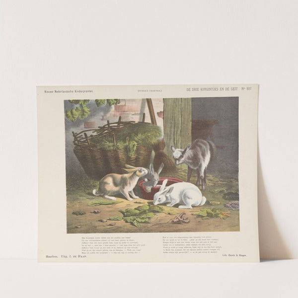 De drie konijntjes en de geit (1875-1919) by Emrik & Binger