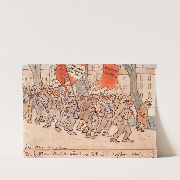 De fyllt sitt skrof de vände nu till sina hyddor om by Ivar Arosenius