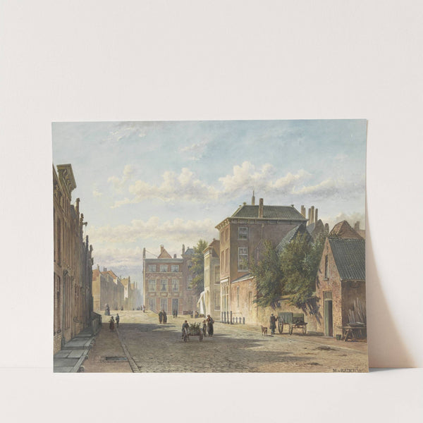 De Gedempte Burgwal te 's-Gravenhage by Marinus van Raden