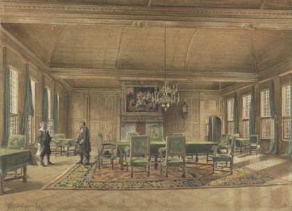 De Gedeputeerdenraad in het Provinciehuis te Groningen