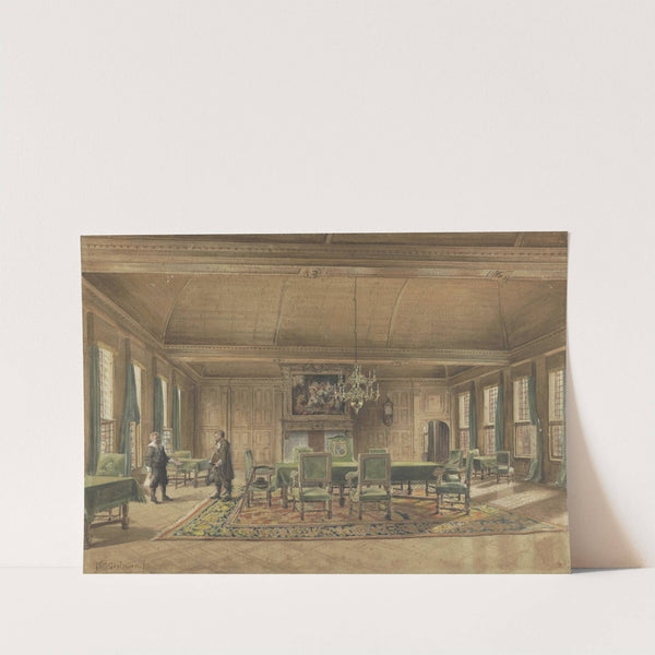 De Gedeputeerdenraad in het Provinciehuis te Groningen by Johan Paul Constantinus Grolman