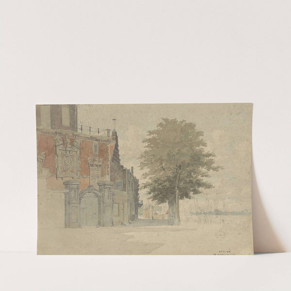 De Groothoofdspoort te Dordrecht by Willem de Haas Hemken