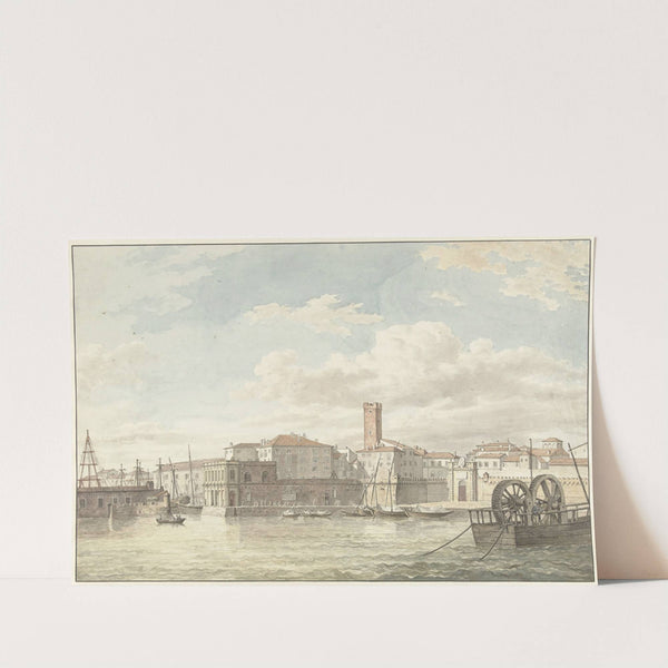 De haven van Civitavecchia by Jean Grandjean