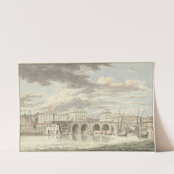 De haven van Civitavecchia by Jean Grandjean