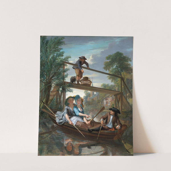 De hengelaars by Nicolaas Verkolje