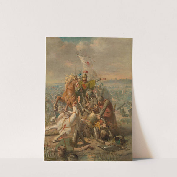 De hertog van Lotharingen wordt door Dirk III van Holland bij Dordrecht verslagen, Anno 1018 by Barend Wijnveld