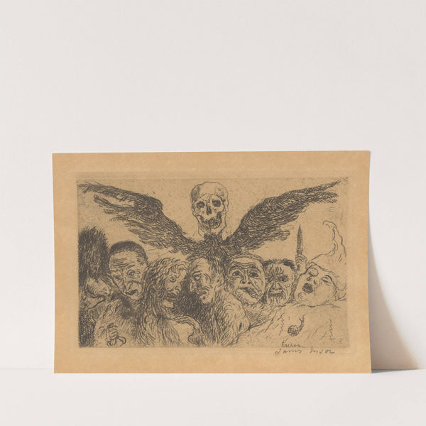 De hoofdzonden gedomineerd door de Dood by James Ensor