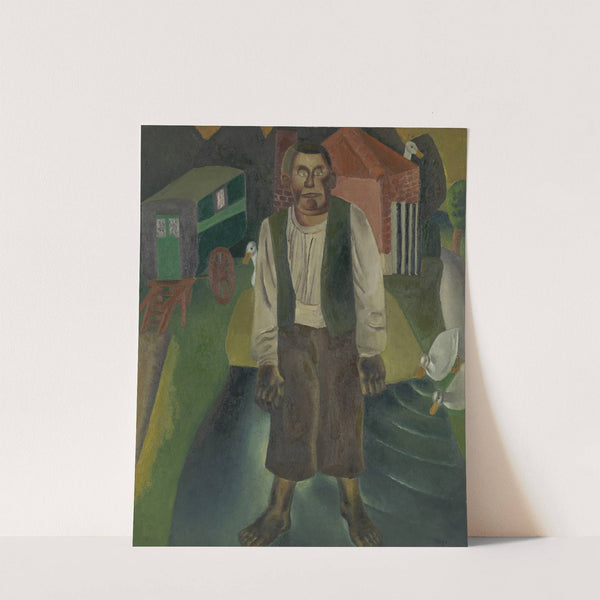 De idioot bij de vijver (1926) by Frits van den Berghe