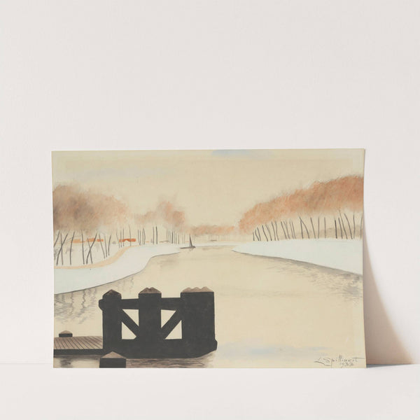 De Keignaertkreek in Zandvoorde (1933) by Léon Spilliaert