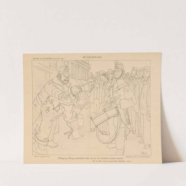 De Kiesdwang (1895) by Willem van Konijnenburg