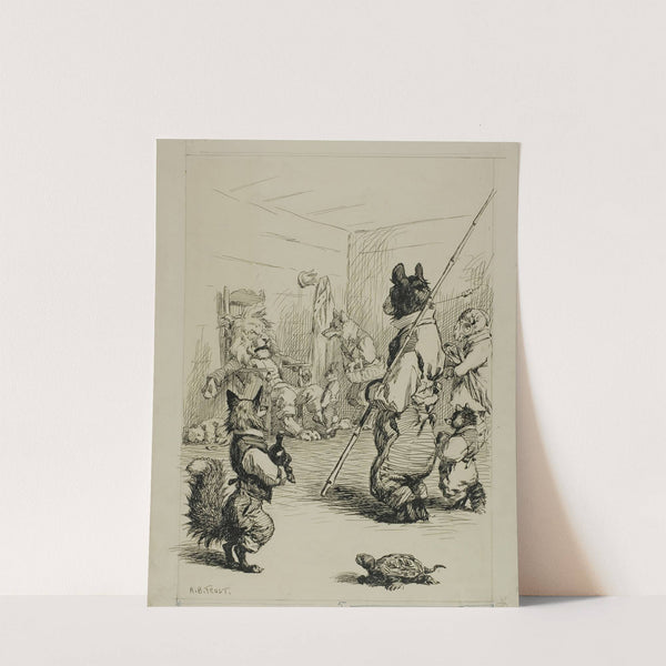 De King Im Sit Right Flat in a Chair by Arthur Burdett Frost