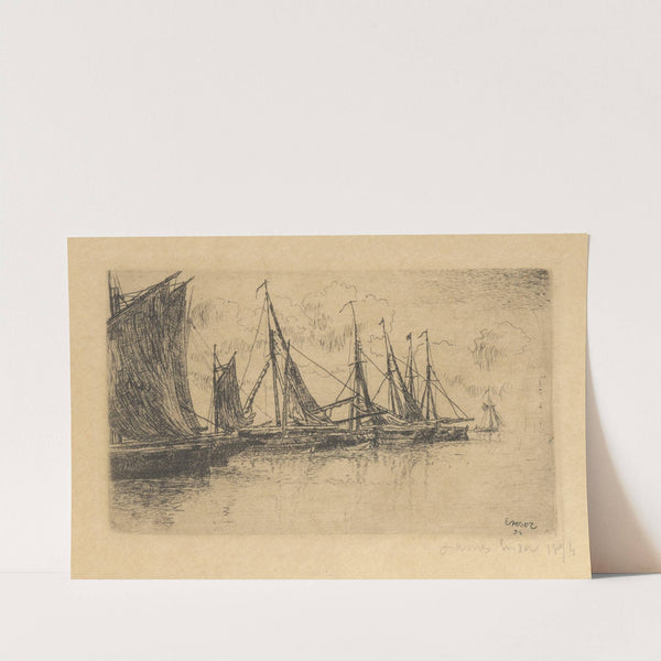 De kleine schuiten by James Ensor