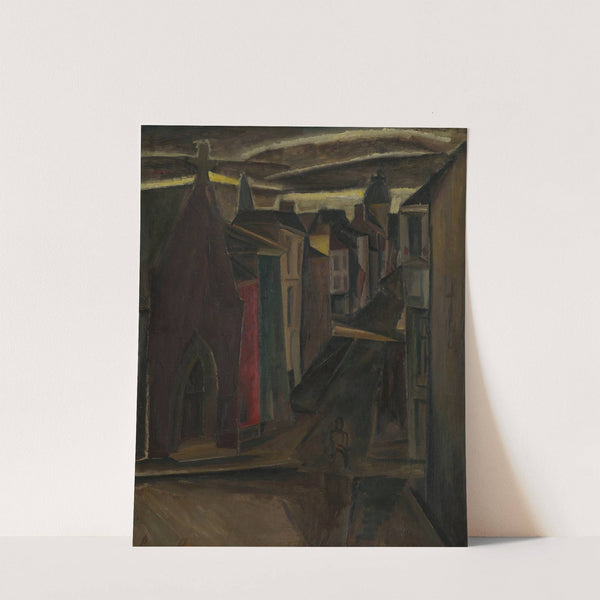 De Langestraat te Oostende (1923) by Constant Permeke