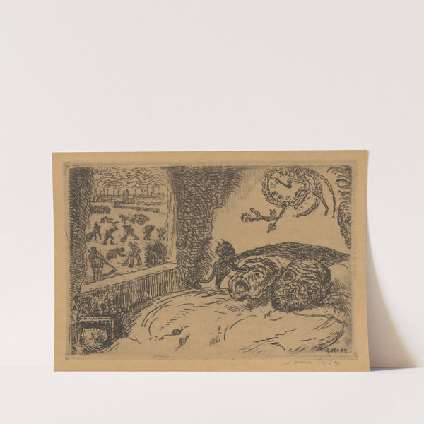 De luiheid by James Ensor