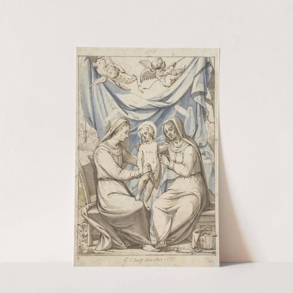 De Maagd Maria met kind en de Heilige Anna by Gerard ter Borch