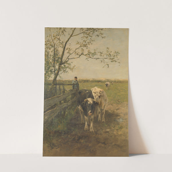 De melkbocht (1870 - 1888) by Anton Mauve