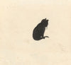 Silhouet van een poes