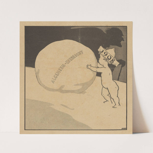 Silhouet van een wieg (1884 - 1917) by Nelly Bodenheim