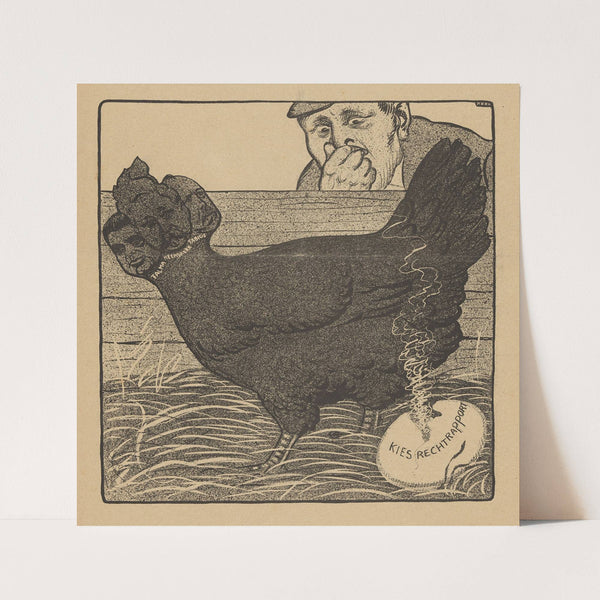 Silhouet van het achtergebleven meisje (1884 - 1917) by Nelly Bodenheim