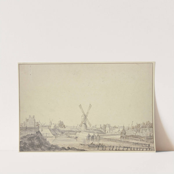 De oude Jachthaven van den Amstel te Amsteldam by Jacob Esselens