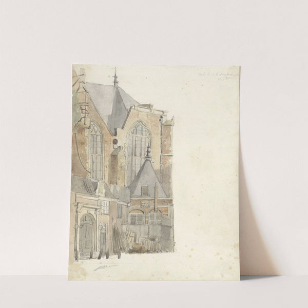De Oude Kerk te Amsterdam by Johan Adolph Rust