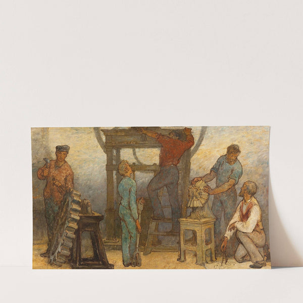 De près ou de loin tous les métiers ont besoin d’être touchés par un reflet de l’art , Les métiers (1887) by Edmond Eugène Valton