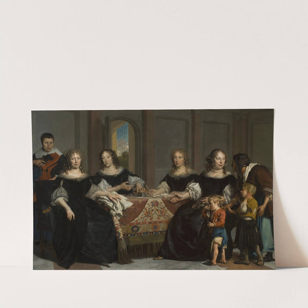 De regentessen van het Burgerweeshuis by Adriaen Backer