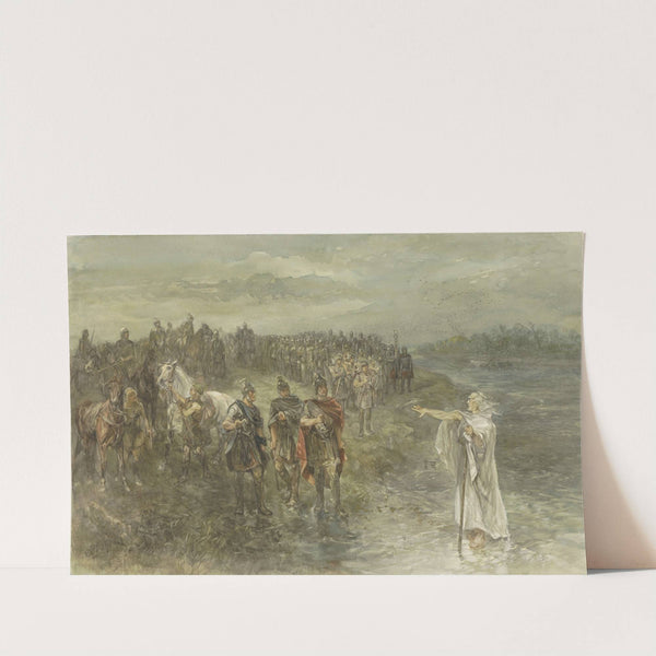 De Romeinse veldheer Drusus en de Germaanse wichelaar by Charles Rochussen