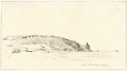 De rotskust bij Boulogne (1856)