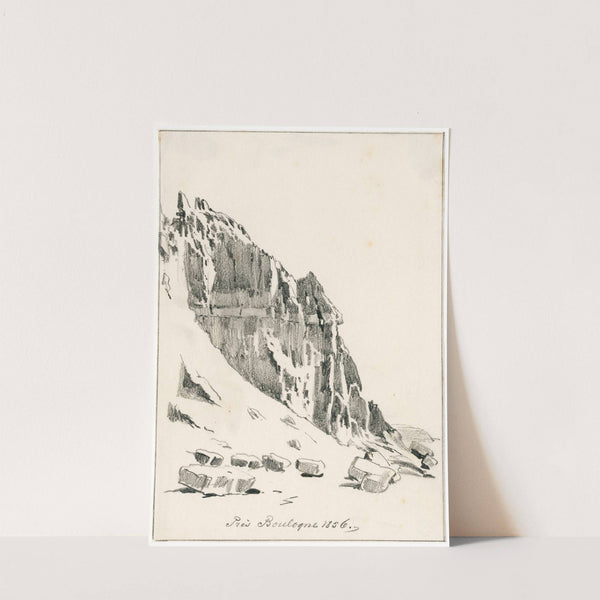 De rotskust bij Boulogne (1856) by Pieter van Loon