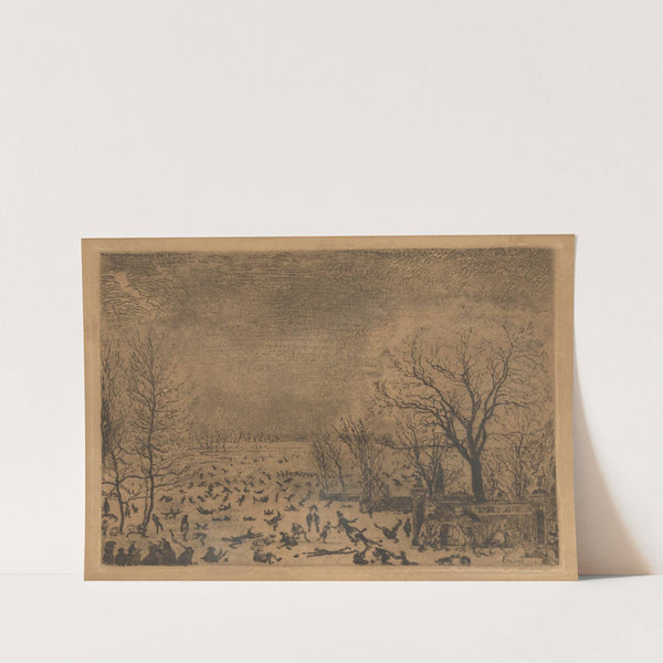 De schaatsenrijders (De schaatsers) by James Ensor