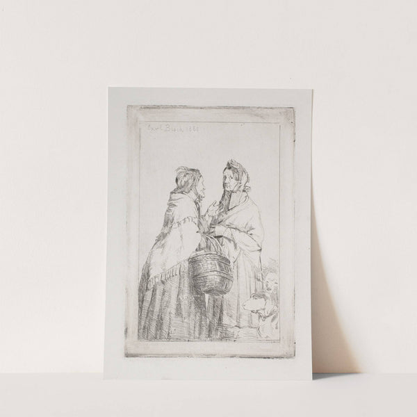 De sladrende koner (1880) by Carl Bloch