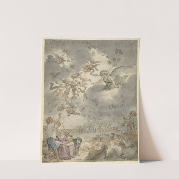 De verkondiging aan de herders (1677) by Cornelis Saftleven