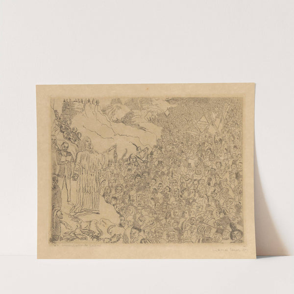 De vermenigvuldiging van de vissen by James Ensor