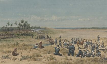 De verovering van Toemoelit tijdens de expeditie van Samalangan, 26 augustus 1877