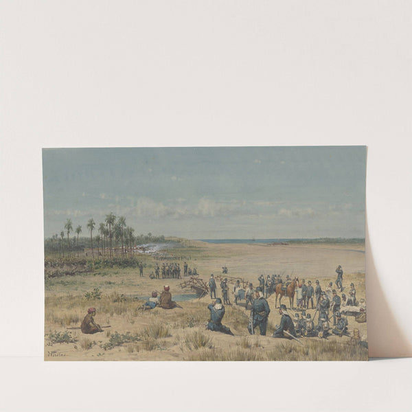 De verovering van Toemoelit tijdens de expeditie van Samalangan, 26 augustus 1877 by Willem de Famars Testas