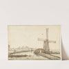 De windmolen aan het water by Anthonie van Borssom