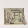 De winkel van de boekhandelaar Pieter Meijer Warnars op de Vijgendam te Amsterdam by Johannes Jelgerhuis