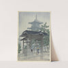 De Zensetsu tempel in Sanshu (1937-03) by Kawase Hasui
