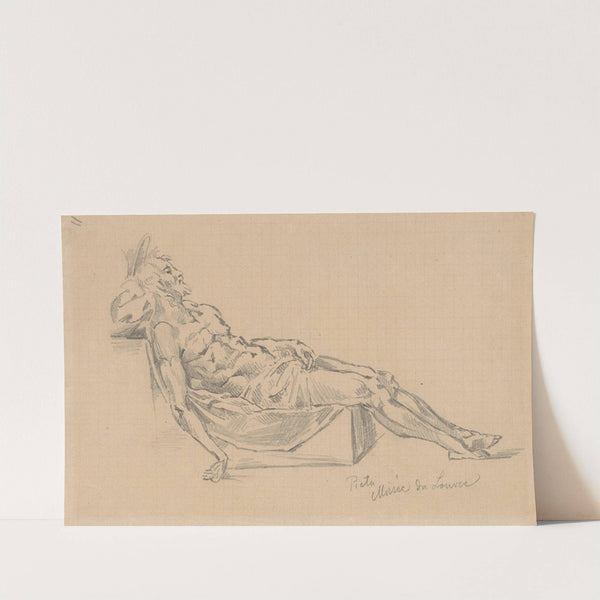 Dead Christ from the drawing attributed to Raphael by Stanisław Wyspiański