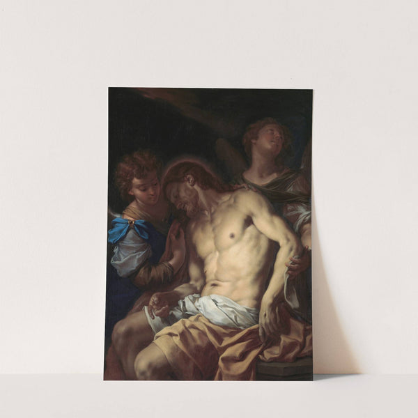 Dead Christ Supported by Angels by Francesco Trevisani