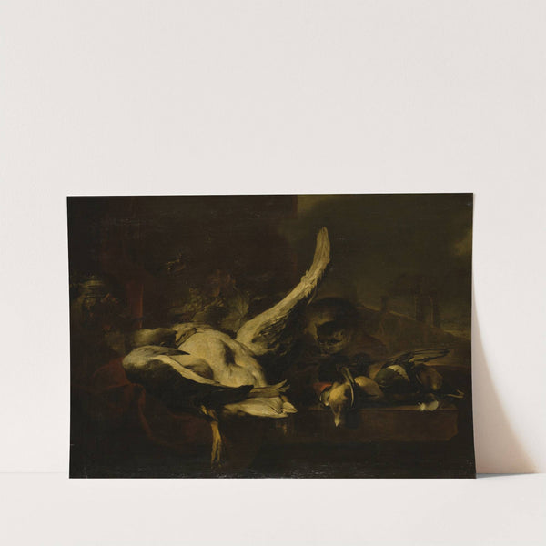 Dead Fowl Being Eaten by a Cat by Jan Baptist Weenix