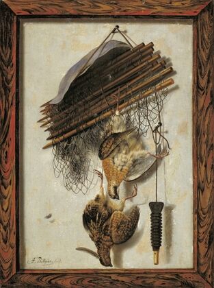 Dead Wildfowl And A Huntsman’s Net. Trompe L’oeil