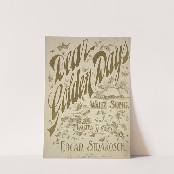 Dear golden days by Anonymous