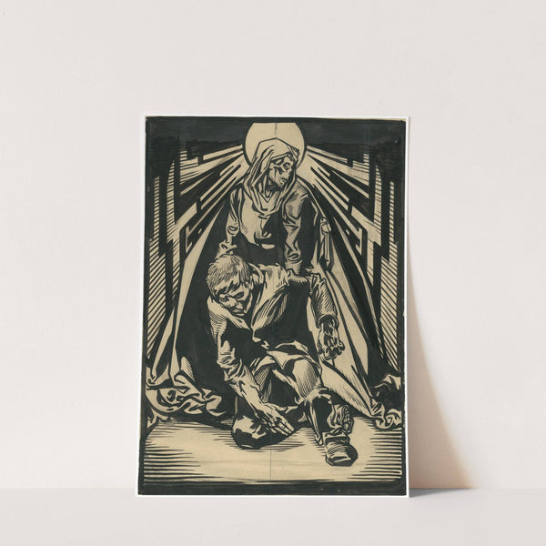 Death and a beggar by Johannes Josephus Aarts