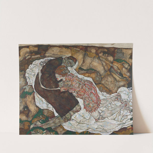 Death and girl (1915) by Egon Schiele